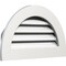 Ekena Millwork Half Round Gable Vent Functional, PVC Gable Vent w/ 1" x 4" Flat Trim Frame, 32"W x 16"H GVPHR32X1601FUN - alternate 5